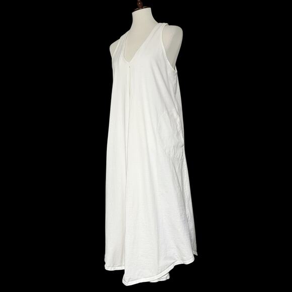Free‎ People FP Beach Women's Luisa White Pleated Sleeveles Midi Dress Sz Small - Picture 7 of 12